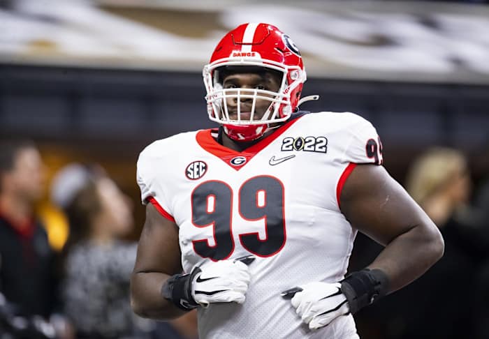 Georgia DT Jordan Davis plays in National Championship